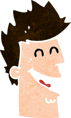 Orijinal mutlu adam çizgi filmi.