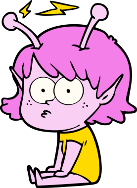 Orijinal uzaylı kız çizgi filmi