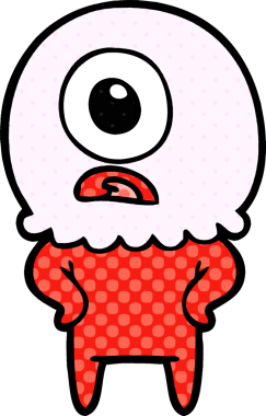 Orijinal Tepegöz uzaylı uzay adamı