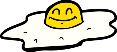 Orijinal sahanda yumurta.