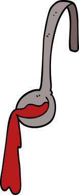 Orijinal karikatür yemek kepçesi