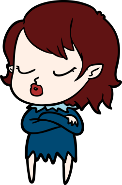 Orijinal şirin vampir kız çizgi filmi.