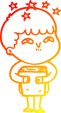 Bir çizgi filmin orjinal, sıcak, çizgi film karakteri hayrete düşmüştü.