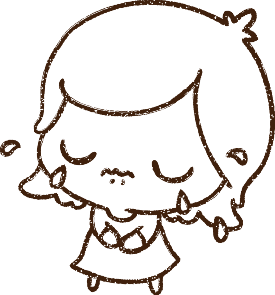 Orijinal Ağlayan Kadın Kömür Çizimi