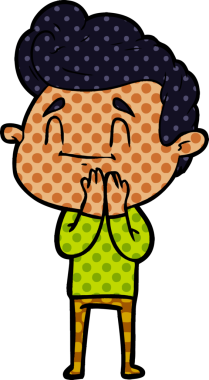 Orijinal mutlu çizgi film adamı