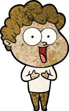 Orijinal mutlu adam çizgi filmi.