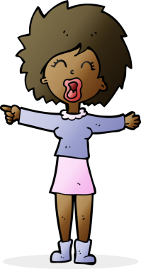 Orijinal çizgi film kadın konuşmaları yüzünden stresli.