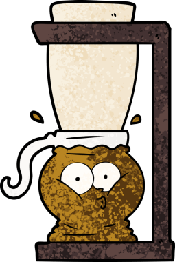 Orijinal çizgi film filtresi kahve makinesi