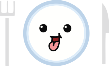 Orijinal düz renkli retro yemek tabağı.