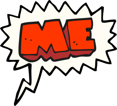 orijinal freehand çizilmiş konuşma balonu ME sembolü