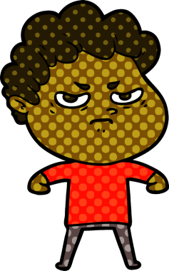 Orijinal kızgın adam çizgi filmi