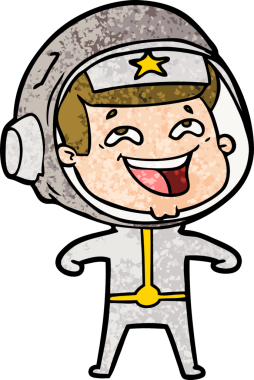 Orijinal gülen astronot çizgi filmi