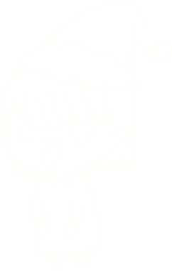 Orijinal Noel Kadını Tebeşir Çizimi