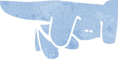 Orijinal çizgi film işaret eli