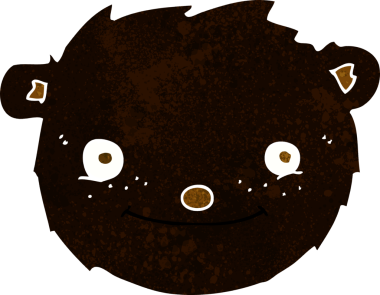 Orijinal çizgi film Kara Ayı kafası