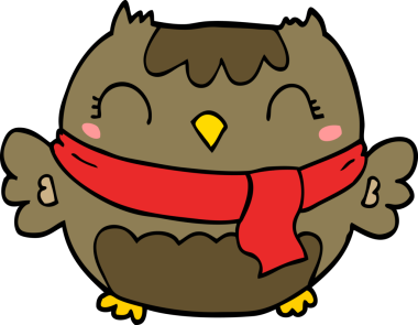 Orijinal şirin çizgi film baykuşu