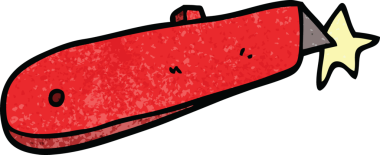 Orijinal karikatür iş bıçağı