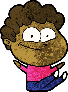 Orijinal mutlu adam çizgi filmi.