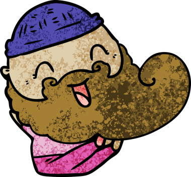 Orijinal mutlu sakallı adam