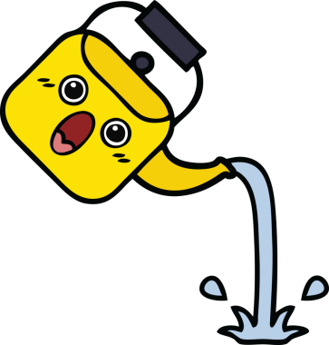 Çaydanlığın orijinal, şirin karikatürü.