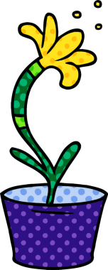 Orijinal el çizimi bir ev bitkisinin karalaması