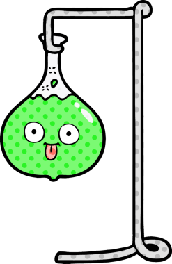 Orijinal karikatür bilim deneyi