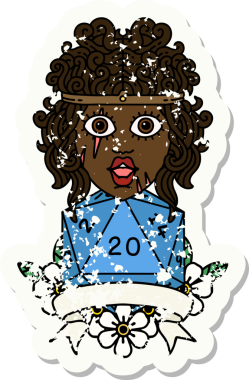 Orijinal Retro Dövme Tarzı 20 zarlı barbar insan