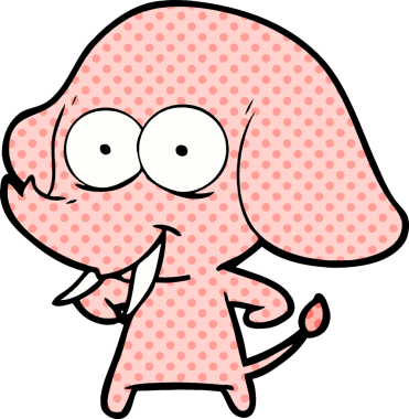 Orijinal mutlu çizgi film fili