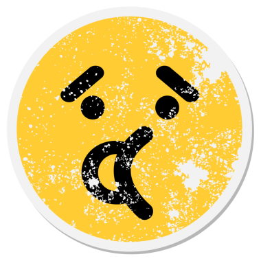 Orijinal şaşırmış yüz çemberi