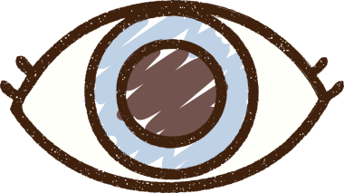 Orijinal Göz Sembolü Tebeşir Çizimi