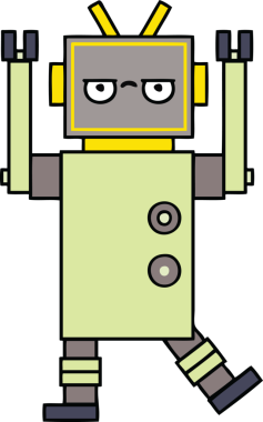 Orijinal şirin robot karikatürü