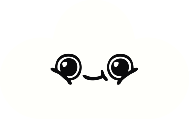 Bir bulutun orijinal düz renk retro karikatürü