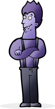 Orijinal mutlu vampir çizgi filmi.