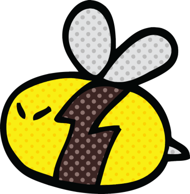 Orijinal çizgi roman tarzı çizgi film arısı