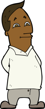 Orijinal karikatür dostu adam