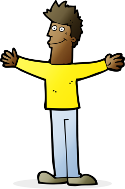 Orijinal mutlu adam çizgi filmi.