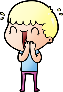 Orijinal gülen çizgi film adamı