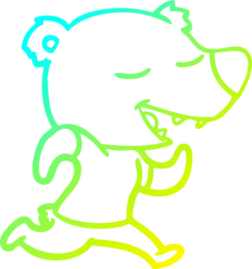 Orijinal bir çizgi film ayısı çizimi