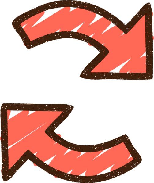 Özgün Geri Dönüşüm Okları Tebeşir Çizimi