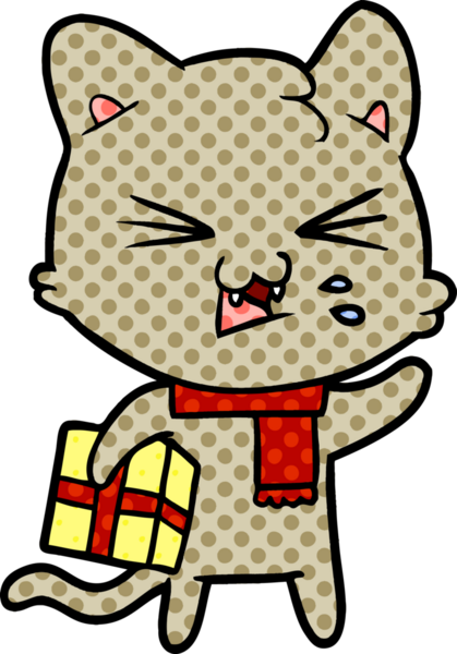 Orijinal çizgi film kedisi tıslama