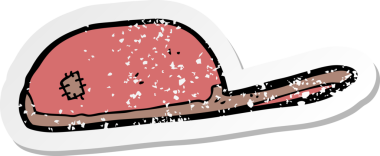 Bir insan tarafından çizilmiş bir çizgi film kapağının gerilimli çıkartması.