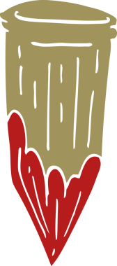 Bir insan tarafından çizilmiş karalama vampir kazığı.