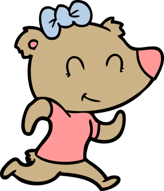 Bir insan tarafından çizilen dişi ayı.