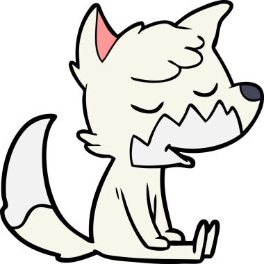 Bir insan tarafından çizilmiş dost canlısı bir çizgi film.