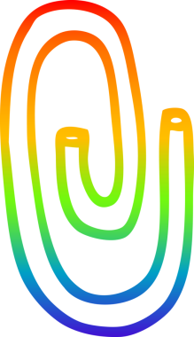 bir insan tarafından çizilmiş bir karikatür kağıdının gradyan çizimi