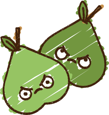 Bir insan tarafından çizilen Armut Tebeşiri