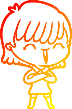 Bir insan tarafından çizilmiş bir karikatür kadın çizimi