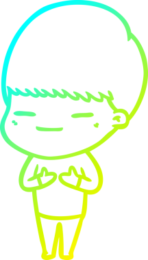 Bir insan tarafından çizilmiş kendini beğenmiş bir çizgi film karakteri.