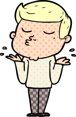 Bir insan tarafından çizilmiş karikatür mankeni adam.