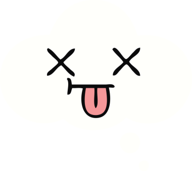 Bir insan tarafından çizilen düşünce baloncuğunun düz renkli retro karikatürü